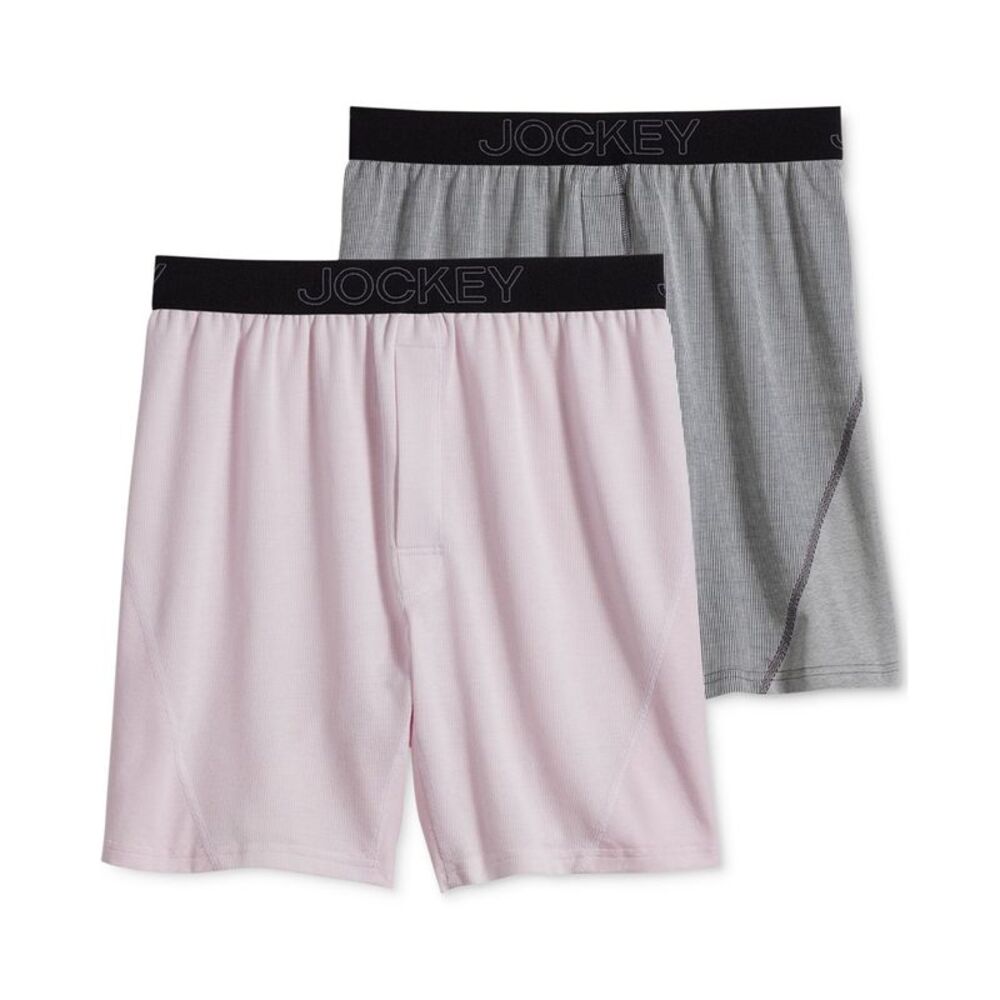 Jockey Mens 2 Pack No Bunch Underwear Boxers, NWT